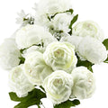 FiveSeasonStuff Vintage Artificial Peonies Silk Peony Flowers and Hydrangeas for Wedding Bridal Home Décor – Beautiful Floral Centerpiece Arrangement Decoration with 2 Bouquets (Ivory White)
