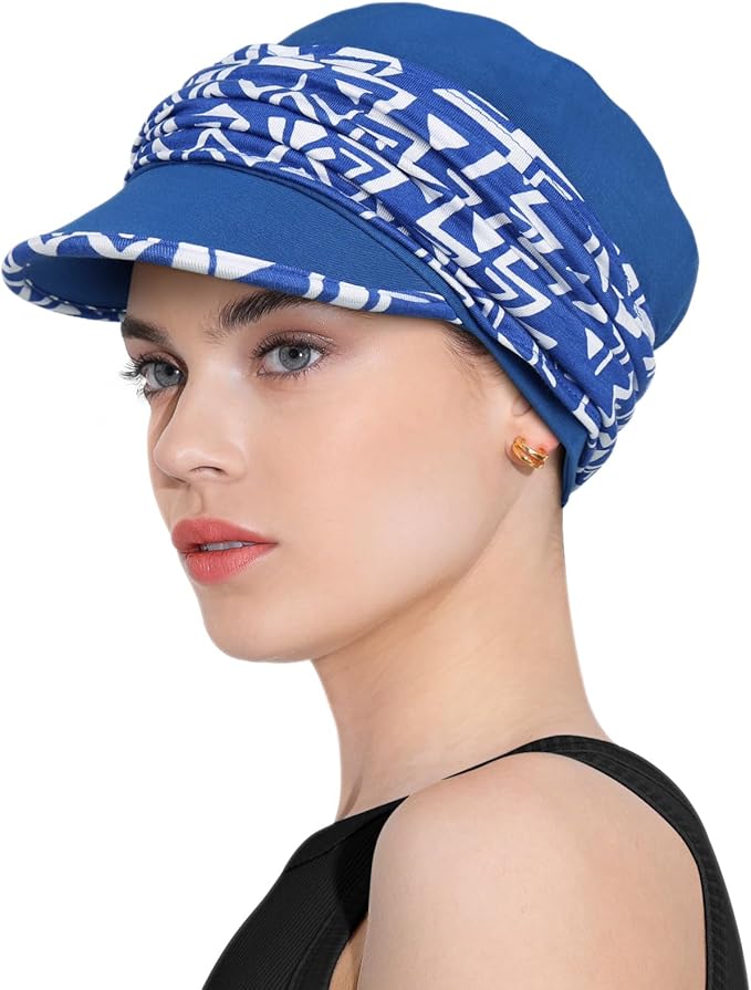 Chemo Headwear Viscose Newsboy Cap for Women Fall and Winter Hats