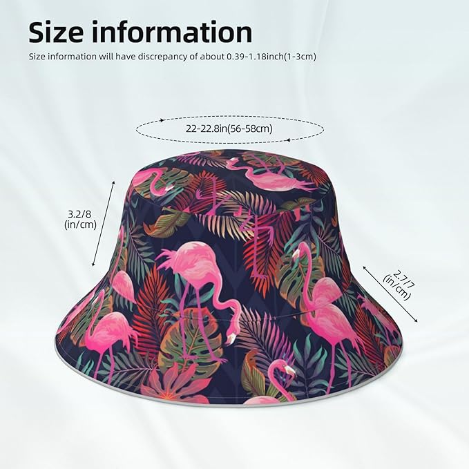 Hat Reversible Fisherman Hats Double Sided Wearing for Women Men Boys Girls