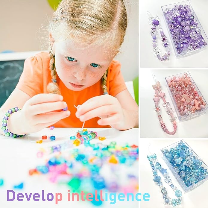 300 Grams Beads Charms Pendants, Acrylic Beads Charms for Jewelry Making Bracelet Necklace Earrings Bangles, DIY Art Craft