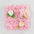 Flower Wall Backdrop, 12PCS 10.6"-15.7" Artificial Flower Wall Panel with Various Styles, 3D Floral Wall Decor for Wedding Photo Background Festive Party Home Decoration (L007, 15 * 15in)