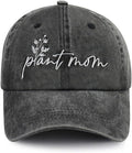 Kahhrepa Plant Mom Hat for Women, Funny Adjustable Cotton Embroidered Gardening Mama Baseball Cap
