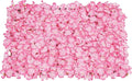 3D Flower Wall Panel, 20pcs Pink Artificial Floral Wall Backdrop, Realistic Silk Flower Backplanes, Roll Up Fake Flower Background for Valentines Wedding Party Photo Arrangement Decor