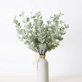 20 Pcs Fake Eucalyptus Stems Faux Eucalyptus Leaves Eucalyptus Artificial Fake Greenery for Centerpiece Fake Flower for Vase Home Bouquet Wedding Decoration