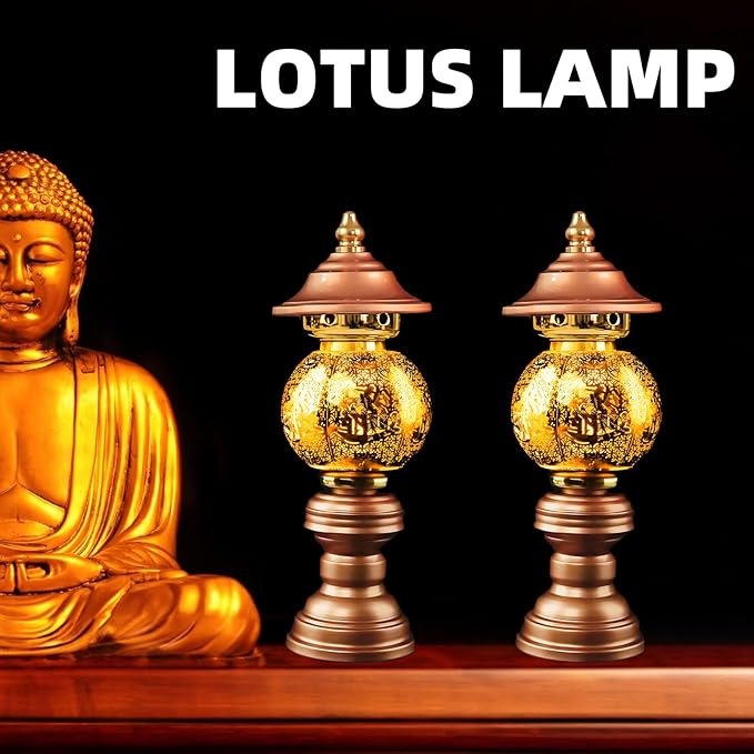 11inch LED Lotus Flower Lamp - 7 Color Changing Buddhist Light for Meditation, Wealth Attraction & Home Decor - Adjustable Brightness with Switch - Perfect for Buddhist Occasions & Supplies