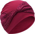 XYIYI Knot Chemo Headwear for Womens Cancer Patients, Stretchy Chemotherapy Headwraps Beanie Hats