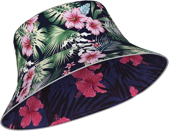 Hat Reversible Fisherman Hats Double Sided Wearing for Women Men Boys Girls