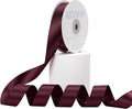 Burgundy Satin Ribbon, Double Faced 7/8 Inch X 25 Yards, Premium Satin Ribbon for Gift Wrapping, Crafts, Hair Bow Making, Sewing, Flower Bouquet, Wedding Party Decor