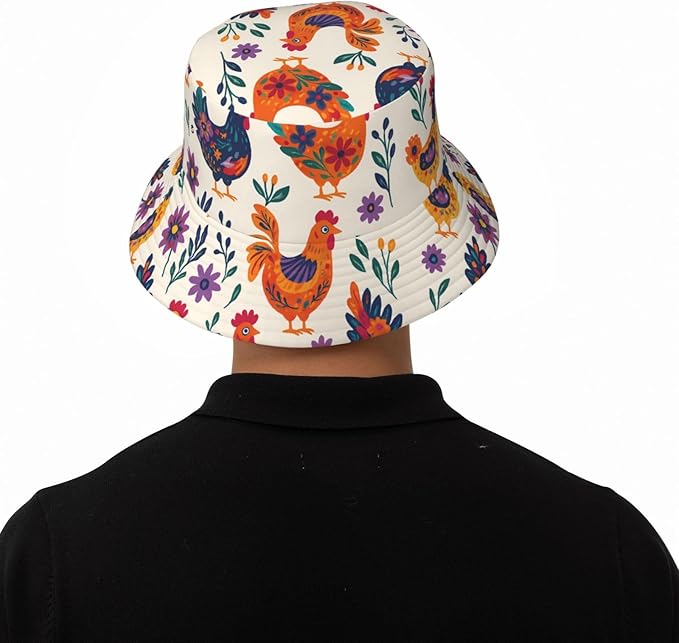 Vintage Clovers Bucket Hat Novelty Sun Hats Trendy Fisherman Cap for Men and Women