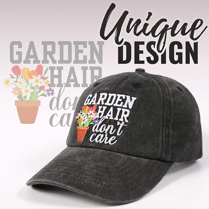 InnoBeta Gardening Gifts Cap for Women, Plant Lovers, Plant Lady Gardeners, Cool Unique Garden Adjustable Embroidered Hat