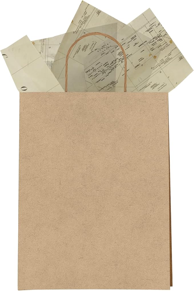 Map Printed Tissue Paper for Gift Bags or Boxes and Wrapping - Traveling Bulk Decorative Art Tissue Paper for Packaging and Gifting | 24 Sheets 20" x 30"