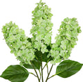 Artificial Hydrangea Flowers Real Touch – 3PCS 24.8" Faux Cone Hydrangea Stems for Tall Vases, Home Décor, Wedding Centerpieces, Floral Arrangements – Fresh Green