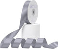 Gray Satin Ribbon, Double Faced 7/8 Inch X 25 Yards Gray Ribbon, Premium Satin Ribbon for Gift Wrapping, Crafts, Hair Bow Making, Sewing, Flower Bouquet, Wedding Party Decor