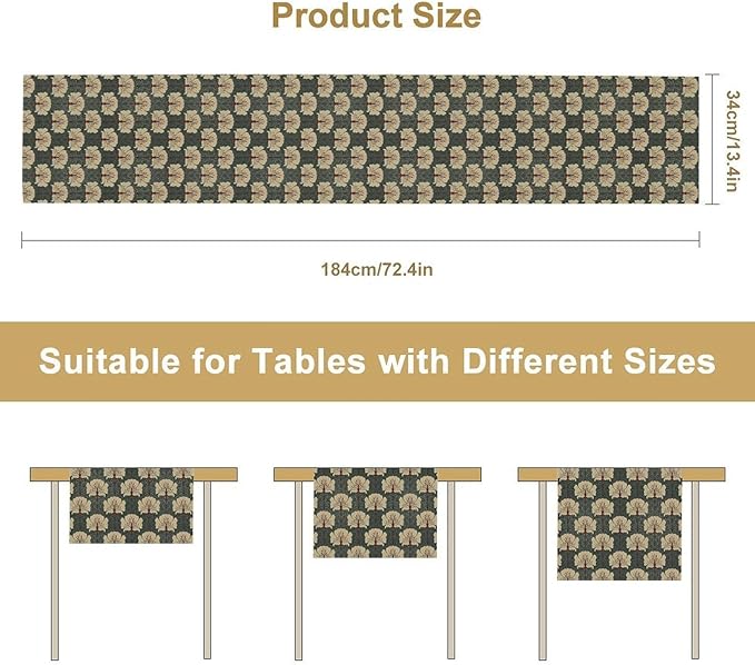 Vintage Floral Table Runner, William Morris Flowers Classic Boho Art Table Runner for Kitchen Dining Party, 13x36 Inch