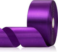 Purple Ribbon 2 Inch, 60 Yards Purple Satin Ribbon for Crafts, Gift Wrapping, Birthday Party, Flower Bouquet, Bows, Wedding and Festival Decor