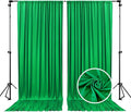 10 x 10 Feet Grass Green Backdrop Curtain for Partie, Background Curtains for Photoshoot, Birthday, Wedding, Halloween, Thanksgiving, Christmas, New Year Party Decorations 5Ft x 10Ft, 2 Panels
