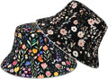 Bucket Hat Double-Side-Wear Reversible Sun Hat Beach Travel Hiking for Women Men