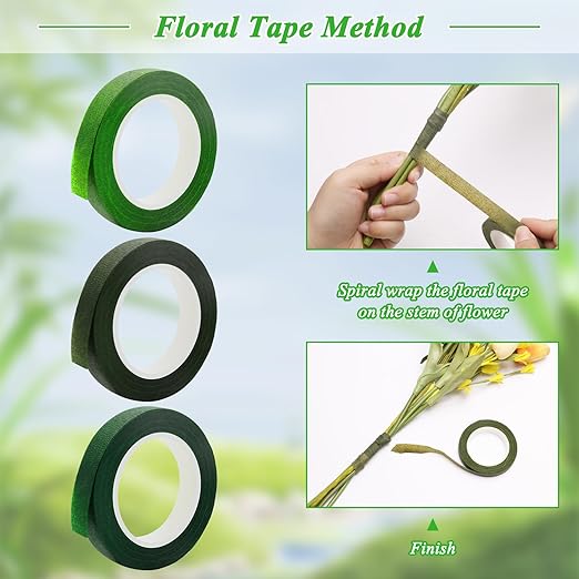 Bouquets Floral Wire Arrangement Tool Kit, COITEK DIY Bouquet Making Tools with 3P Floral Tape, 6P Elastic Pearl Wrist, Floral Wire,Flower Pin, Cutter, Ribbon for Wrist Corsages Wedding Decor