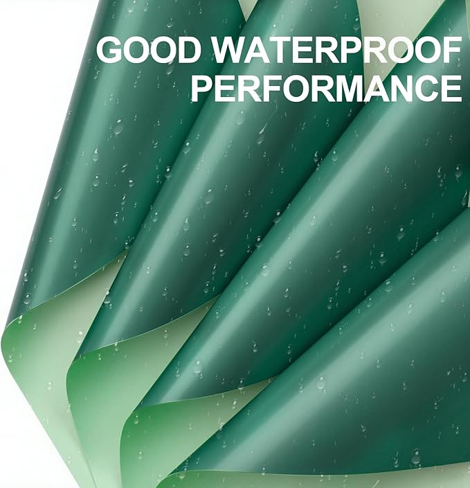 WRAPAHOLIC 20 Sheets Flower Wrapping Paper - 22.4 x 22.4 inch Emerald Green Series Water-Resistant Floral Bouquet Wrapping Paper, Florist Supplies Packaging for Wedding Birthday Gift DIY