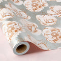 MAYPLUSS Floral Gift Wrapping Paper Roll - 17Inch x 33Feet - Luxury Elegant Shabby Chic Rose Pattern Girl Gift Wrap Present Sheet for Wedding, Bridal Shower, Birthday, Engagement and Mother's Day