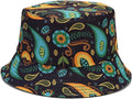 Quanhaigou Bucket Hat for Men Women,Packable Reversible Printed Sun Hats,Fisherman Outdoor Summer Travel Hiking Beach Caps