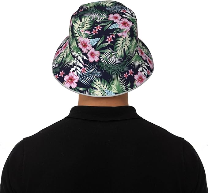 Hat Reversible Fisherman Hats Double Sided Wearing for Women Men Boys Girls