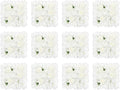 Artificial Flower Wall Panel,12Pcs 3D Silk Rose Floral Decorative Faux Flower Wall Background,Artificial Wall Flower Backdrop Rose Floral Panel for Party Wedding