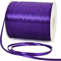 1/8 Inch x 870 Yards Purple Thin Solid Satin Ribbon Giant Spool Double Face Woven Polyester Fabric Ribbons for Crafts Hanging Tags Balloons Bouquet Hair Gift Wrapping Party Decoration Halloween
