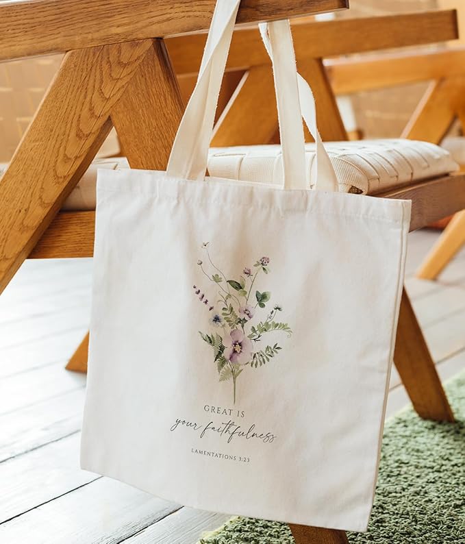 Christian Tote Bag, Christian tote Bag for Women, Bible tote bag, Bible Tote Bags for Women, Foral Tote Bag