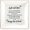 HOME SMILE Ceramic Ring Dish Jewelry Tray for Mom Sister Friends