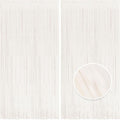 BRAVESHINE Tinsel Photo Backdrop Curtains - 2 Pack 3.2x8.2ft White Foil Fringe Streamer Curtain for Winter’s Snowflake/Birthday/Bachelorette/Engagement/Bridal Shower/Candy/Bow/Christmas Decorations