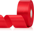 30 Yards Red Ribbon 1-1/2 Inch, Red Satin Ribbon for Gift Wrapping, Flower Bouquet, Crafts, Christmas, Birthday, Wedding and Bow Making