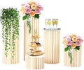 ZHISHUAI- 5 Pack Wedding Centerpieces Cardboard Vases, 20-100cm Cardboard Flowers Stand, for Wedding Aisle Decors, Wedding Receptions, Event Centerpieces