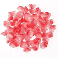 LadayPoa 100pcs Red Glass Bellflower Beads for Jewelry Making - 12mm Diameter, 8mm Height, 1.3mm Hole Diameter - Flower Shaped, Loose Beads - DIY Crafts, Gifts