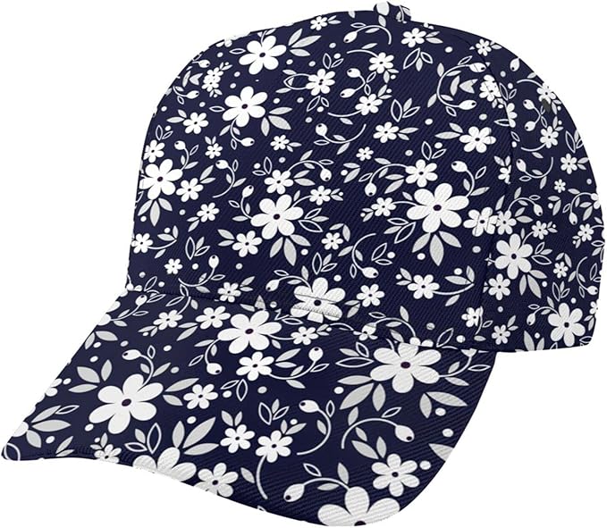 Floral Baseball Cap for Women Fashionable Adjustable Dad Hat Low Profile Running Hat for Summer Sporting Working Hiking