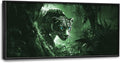 Forest Leopard Large Decor Framed Wall Art Animal Pictures for Living Room, Oversized Canvas Print Painting Modern Extra Large Framed Artwork for Bedroom Office Home Decor 60"x30"