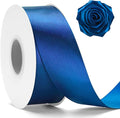 KINGLAKE Royal Blue Satin Ribbon – 1 1/2'' x 100 Yards Polyester Dark Blue Ribbon for Gift Wrapping Wedding Party Decoration DIY Crafts Floral Bouquets and Wreath Bows Halloween