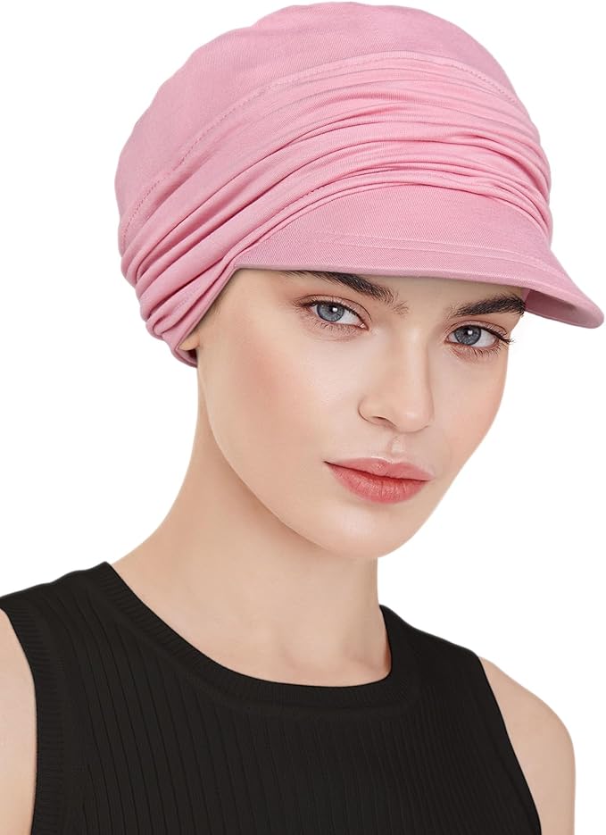 Chemo Headwear Viscose Newsboy Cap for Women Fall and Winter Hats