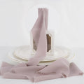 MEEDEE Dusty Rose Chiffon Ribbon 3 Inch Fringe Ribbons Pink Chiffon Silk Frayed Edge Ribbon Wide Chiffon Ribbons for Crafts, Flower Bouquet, Wedding Favors Wrapping (2 Rolls 10 Yards)