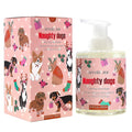 ROMIIE ZOI Christmas Foaming Hand Soap with Gift Box- Naughty Dogs Design, Winter Candy Apple Scented - Holiday Bathroom Soap for Winter Home Decoration and Gifting – 500ml / 16.8oz