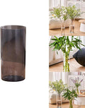 Clear Acrylic Flower Vase, Modern Unbreakable Decorative Cylinder Vase for Wedding Bouquets, Centerpieces, and Home Decor - 10cm Diameter, 30cm Height