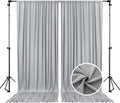 10 x 10 Feet Dark Grey Backdrop Curtain for Partie, Background Curtains for Photoshoot, Birthday, Wedding, Halloween, Thanksgiving, Christmas, New Year Party Decorations 5Ft x 10Ft, 2 Panels