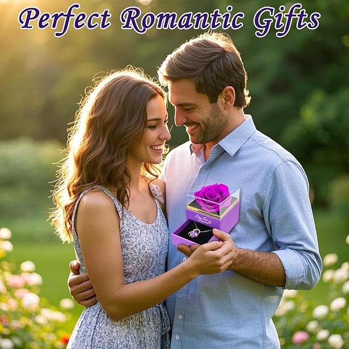 Preserved Flowers Rose Gifts for Women: Roses for Girlfriend Grandma Mom Wife Birthday