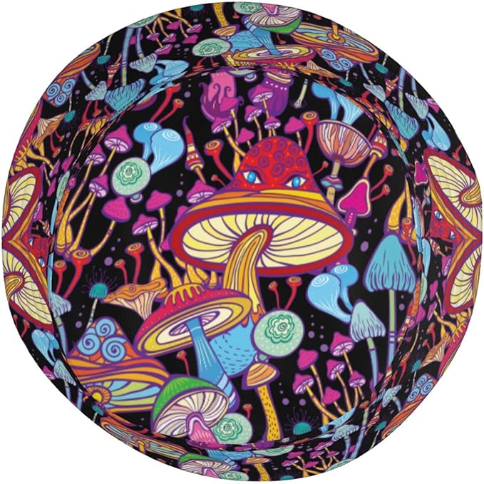 Mushrooms Skulls Cool Bucket Hat Beach Sun Hat Beach Fishing Hat for Men Women