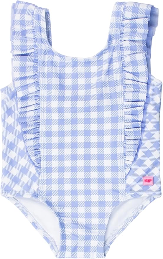 RuffleButts® Baby/Toddler Girls Ruffle Strap One Piece Swimsuit w/UPF 50+ Sun Protection