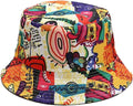 Quanhaigou Bucket Hat for Men Women,Packable Reversible Printed Sun Hats,Fisherman Outdoor Summer Travel Hiking Beach Caps