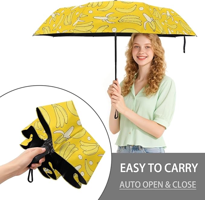 Umbrellas for Rain Lightweight Travel Umbrella 42" Canopy UV Protection Sun Umbrella Windproof Compact Umbrellas