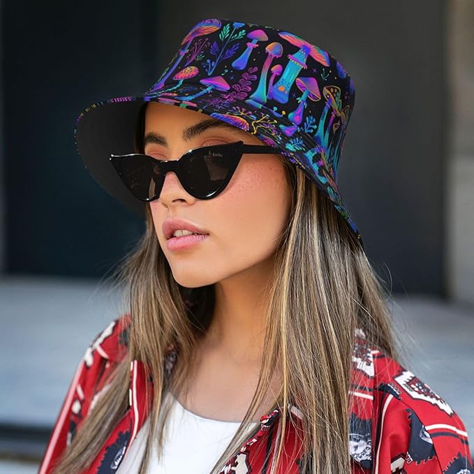 Funny Bucket Hat for Men Women Fashion Unisex Fishing Hat Fisherman Sun Caps Headwear for Outdoor Summer Travel Hiking Beach