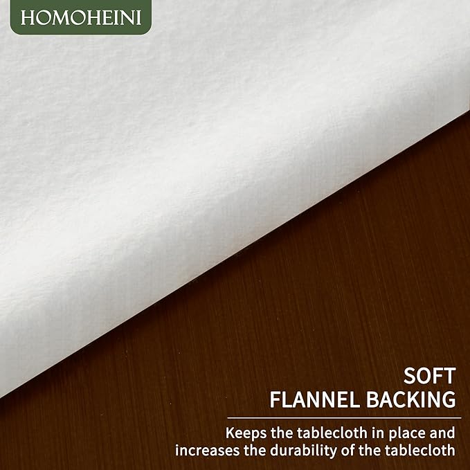 Rectangle Table Cloth,100% Waterproof Tablecloth Oil Proof Spill Proof Vinyl Table Cloth, Wipe Clean Plastic Table Cover for Dining, Camping, Indoor and Outdoor 54" x 102",Leaves