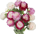 6 Pcs Artificial Flowers Silk Peony Rose Single Stem Artificial Flowers Faux Peony Bouquet Floral Arrangements Bundle Fake Flowers Bulk for Table Centerpiece Wedding Farmhouse Home